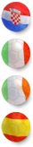 Euro 2012 Group C Flags